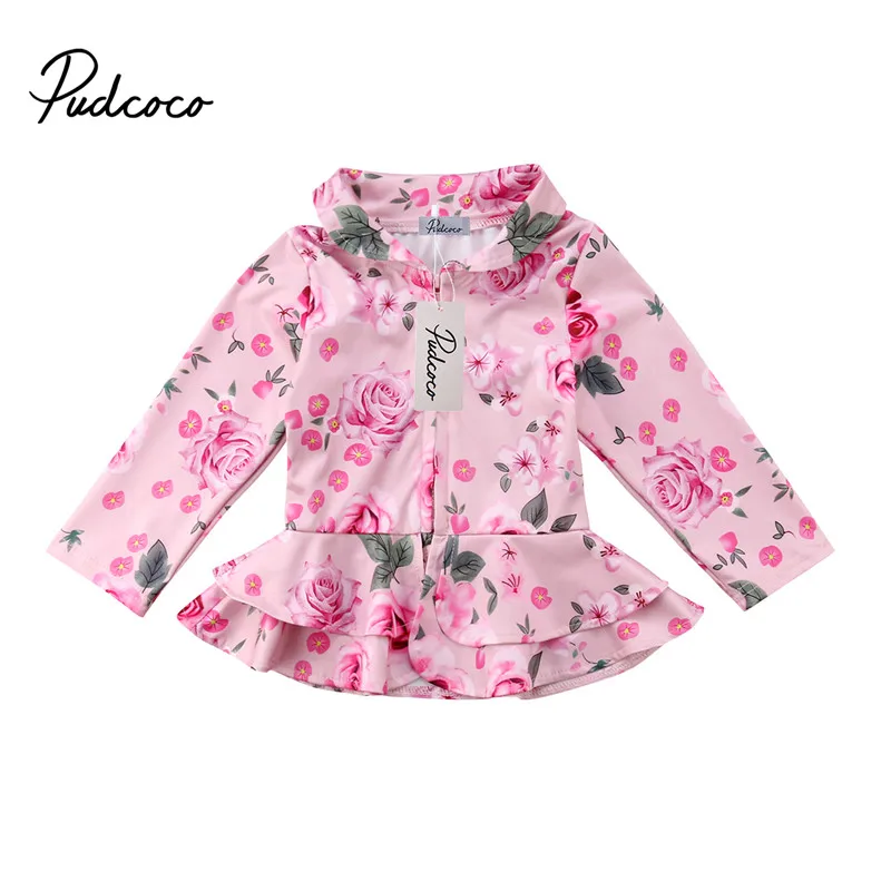 Buy baby girls flower jackets coats spring kids