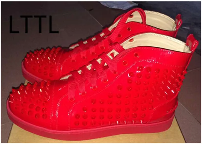 LTTL/большие размеры 39-46; chaussure homme; мужская обувь на шпильке; Стильные эспадрильи; мужская обувь с высоким берцем; осенние ботильоны на платформе с заклепками - Цвет: color 18