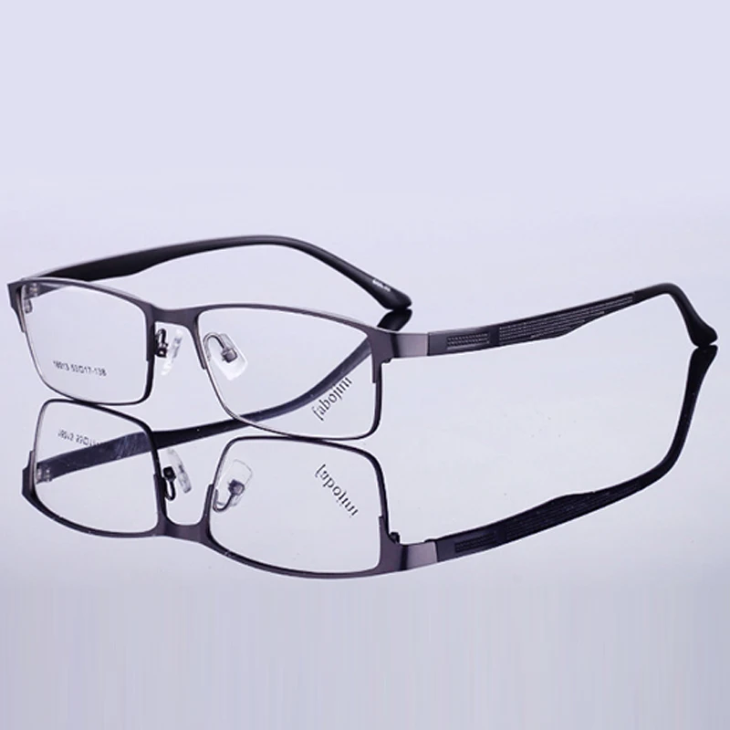 QIFENG оправа для очков, мужские корейские компьютерные оптические очки для близорукости, мужские прозрачные линзы QF151 - Цвет оправы: QF151-Gun-gray