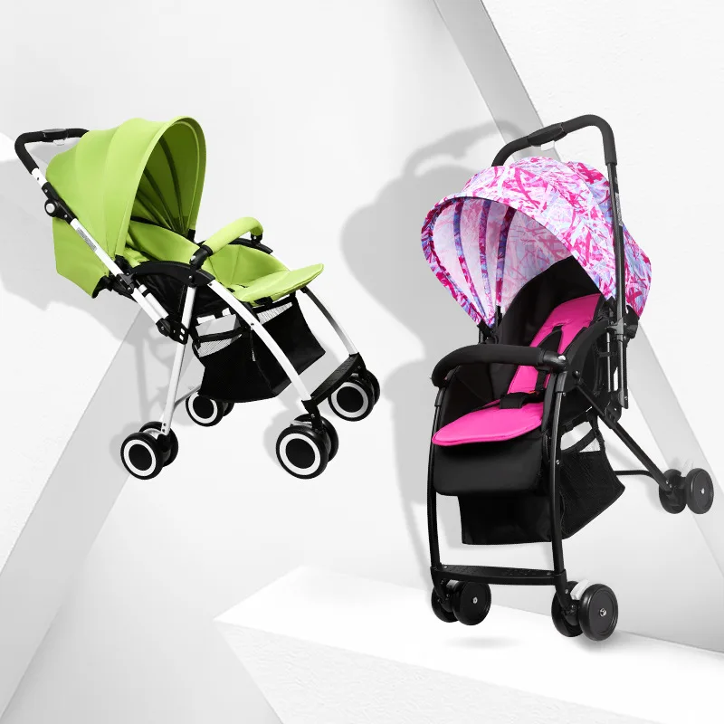 

AIQI baby strollers ultra-lightweight folding can sit can lie high landscape two-way baby strollers free shipping