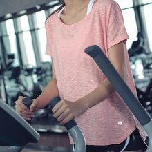 Женские быстросохнущие футболки для фитнеса, эластичные спортивные футболки для йоги, топы для спортзала и бега, футболки с коротким рукавом, блузки, рубашки