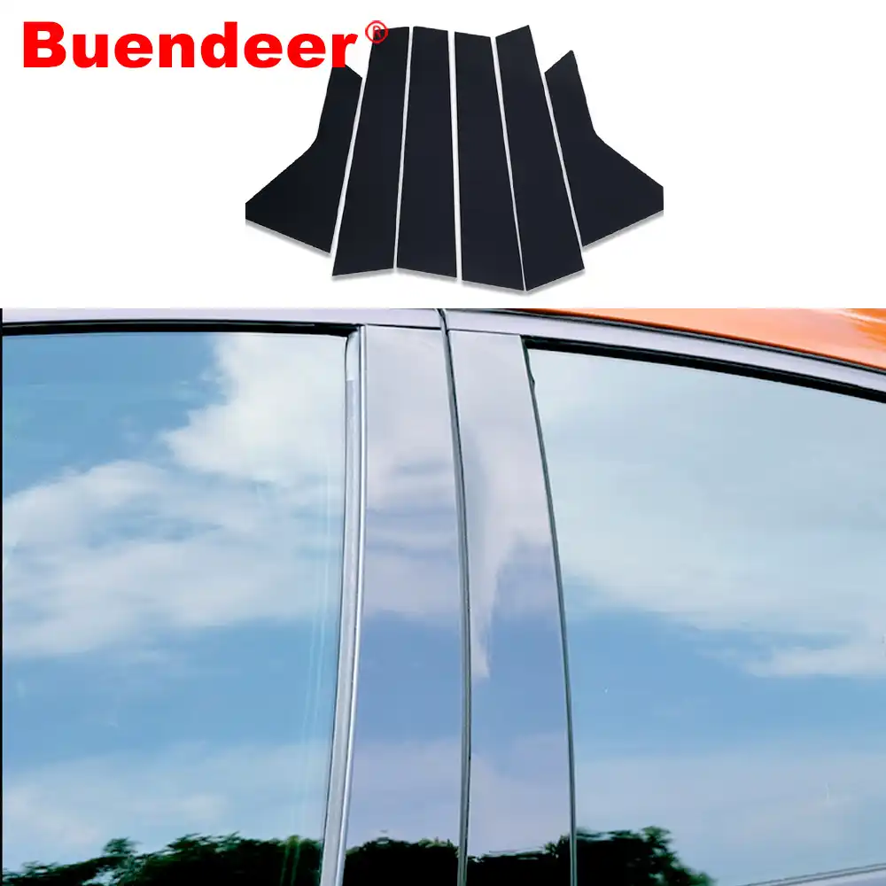 Fits Chevy Cruze 2016-2018 Piano Glossy Black Pillar Posts Trim 10PCS