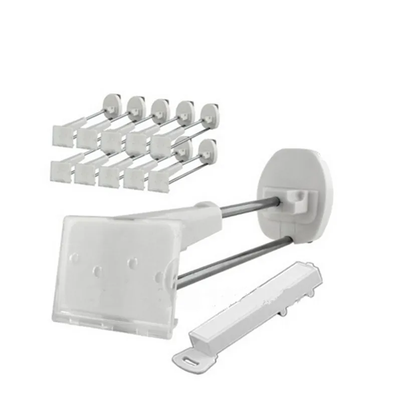 50 pcs/lot Slat wall double prong hook for cell phone