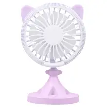 Portable USB Handheld Mini Fan LED Night Light Desk Lamp Fan