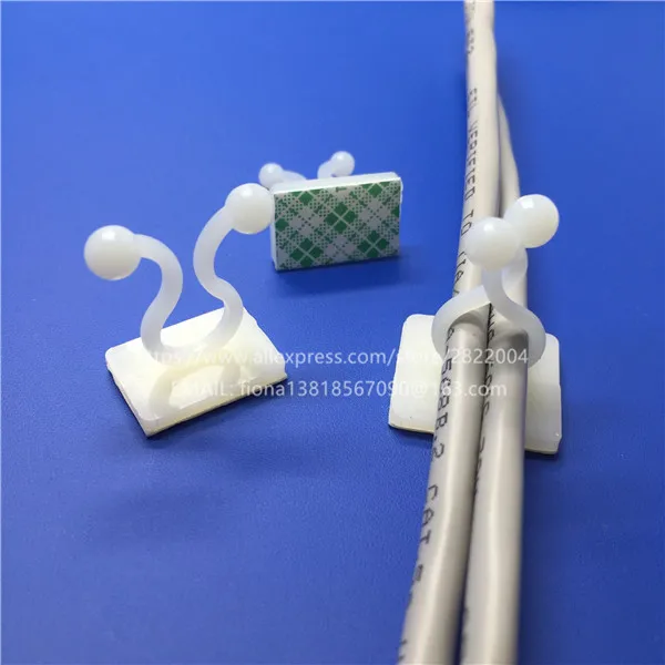 KL 1/2/3/5/6/7/8 twist wire clamp 3M sticked adhesive NYLON Cable wire clip ties,interlocking
