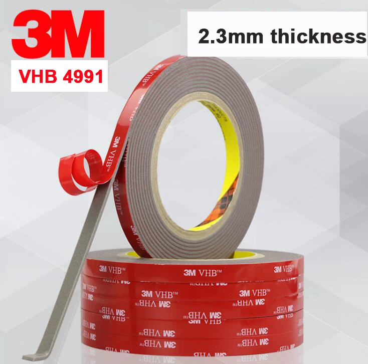 30mmx3m 3m Vhb Double Side Tape Super Strong High Temperature Gray