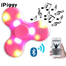 Спиннер-Спиннер+ bluetooth-динамик игрушка со светодиодом Tri антистресс на каждый день ручной Спиннер антистресс флуоресцентный для взрослых детей Забавный