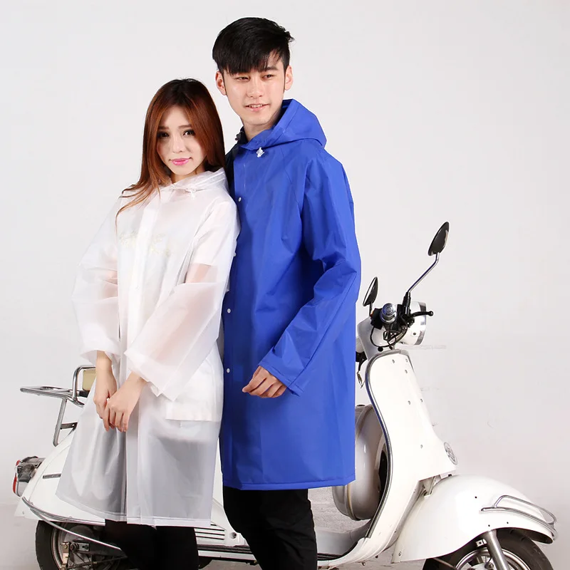 Korean Woman Fashion dustcoat Waterproof lovers Outerwear Hooded Poncho
