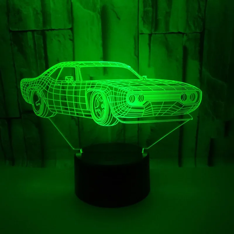 Креативный 3D ночной светильник супер-Автомобиль Ferrari настольная лампа 7 цветов сменная настольная лампа 3d лампа Новинка Светодиодный ночной Светильник s гостиная