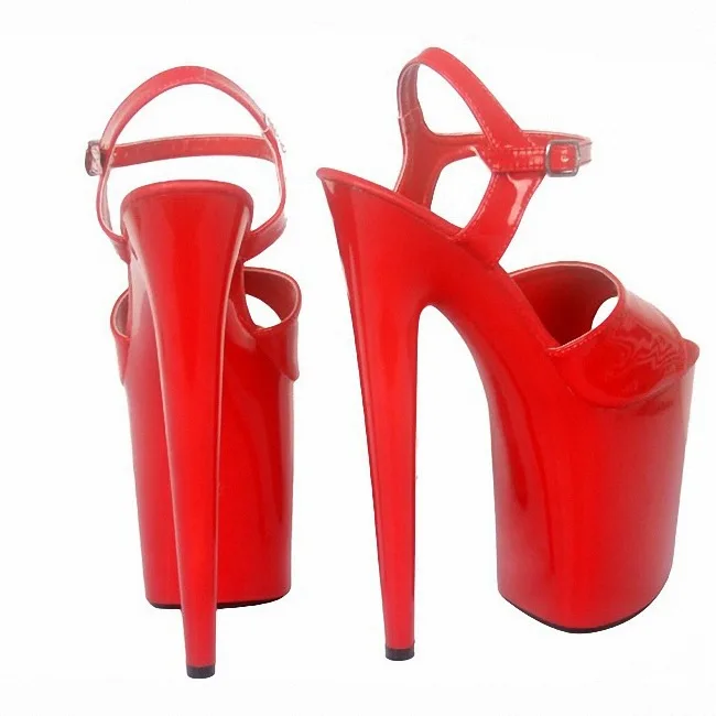 Ltart/забавная женская обувь для ночных клубов; женская обувь на водонепроницаемой платформе 20 см в римском стиле с открытым носком; женские босоножки на очень высоком каблуке; LYP-E-056