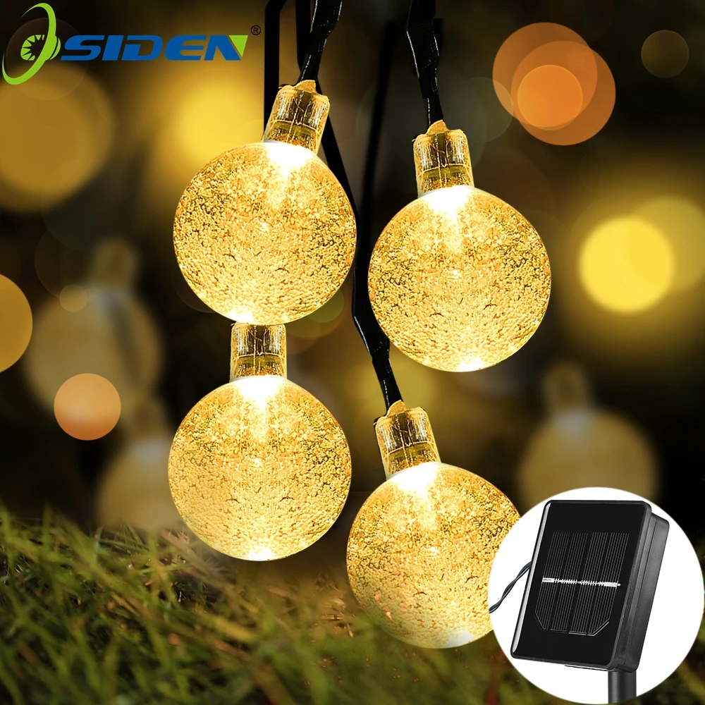 Светодиодная гирлянда на солнечной батарее 5 м 20 светодиодов|led lighting outdoor lighting|string