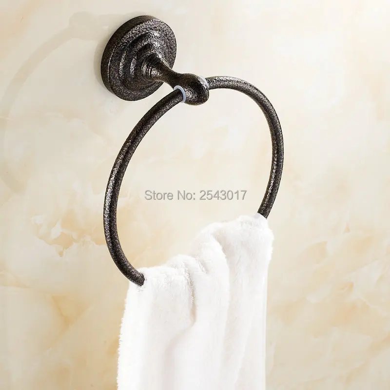 Antiek Classic Bathroom Accessories Roman Bronze Finish Towel Ring Wall