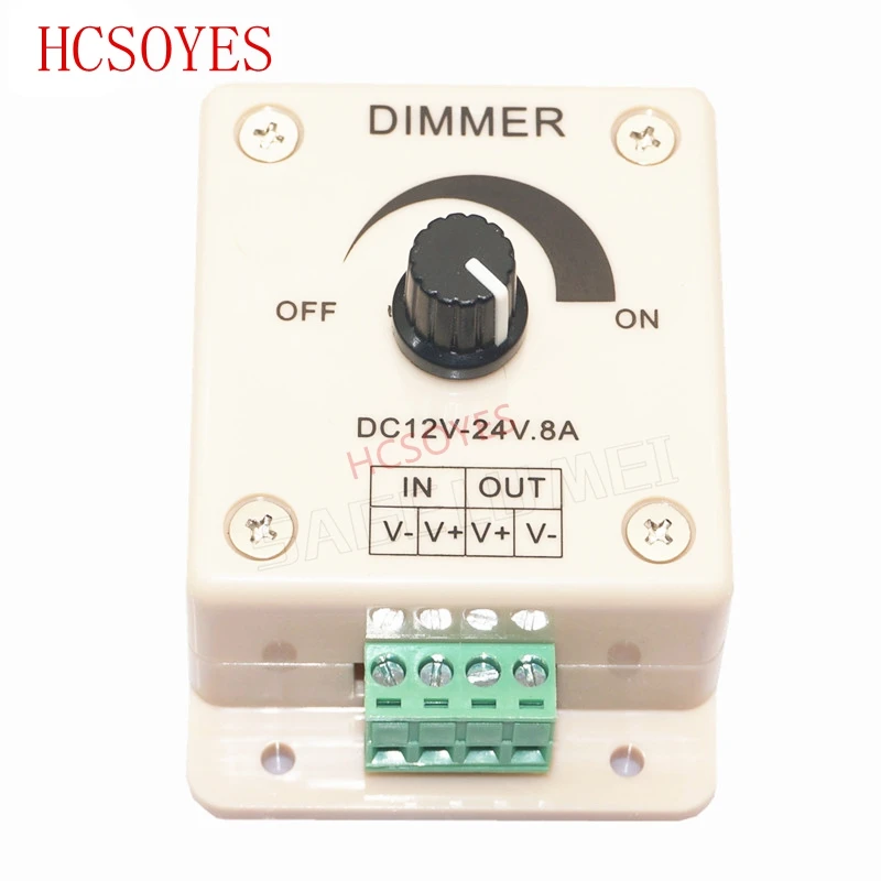 DC12V-24V светодиодный диммер 8A 30A 96 Вт 360 Вт Регулируемая яркость лампы полосы светильник одноцветный светодиодный контроллер 5050 3528 ленты