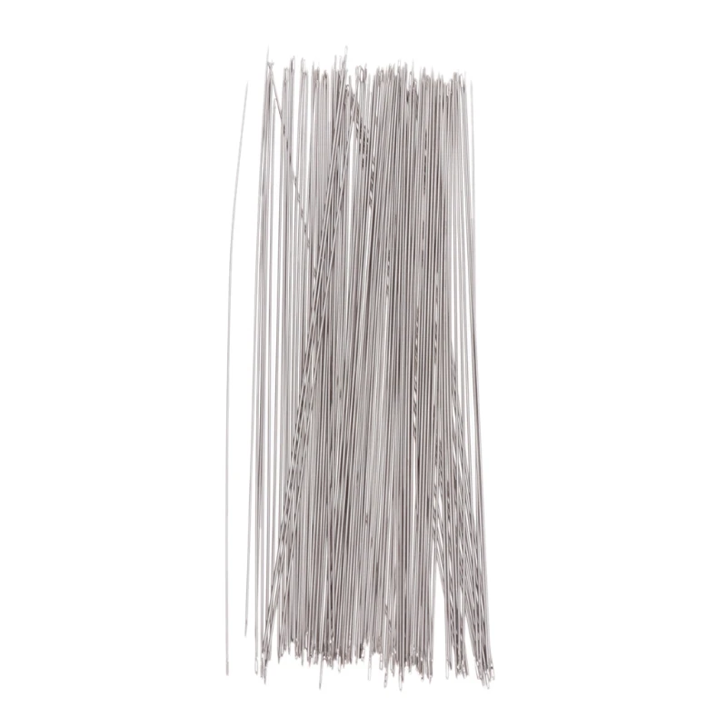 

100Pcs Metal Beading Threading Needle For Beads Jewelry Bracelet String 3.2-12cm