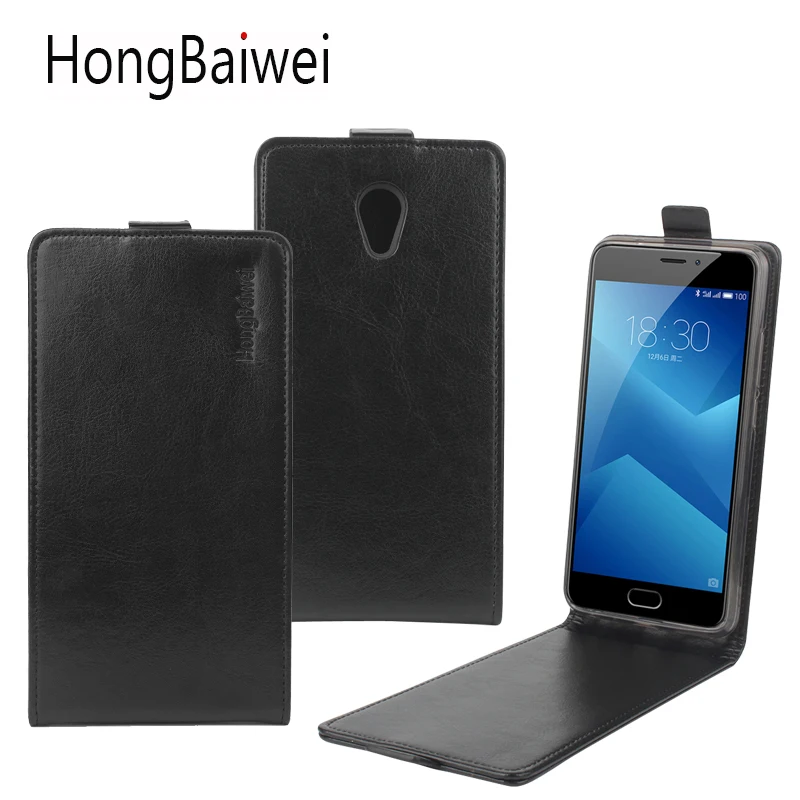 

HongBaiwei for Meilan Note 5 Case Luxury Leather Retro Vertical Flip Phone Case Cover for Meilan Note 5