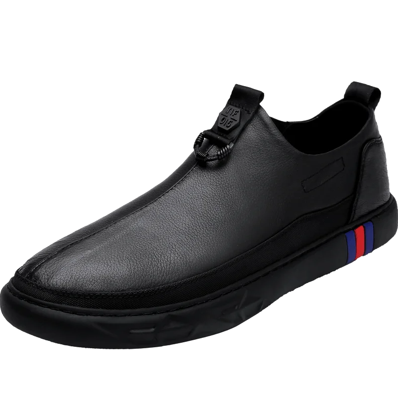 

Spring Sneakers Mens Loafers Leather Shoes Black Designer Shoes High Quality Casual Sports Deportivas Hombre Leather Sneakers