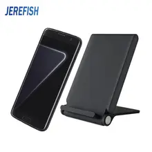 JEREFISH Беспроводной Подставка для зарядки 3 Coils Qi Беспроводной Зарядное устройство для iPhone 8, 8 Plus, 8X Galaxy Note 8 S7 край все qi-совместимый устройств