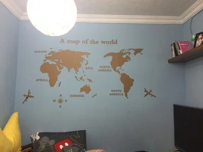 Карта мира Настенная Наклейка Mapa Mundial Wereldkaart Pegatinas Paredes Decoracion Adesivos De Parede Глобус земля Декор 3D акрил