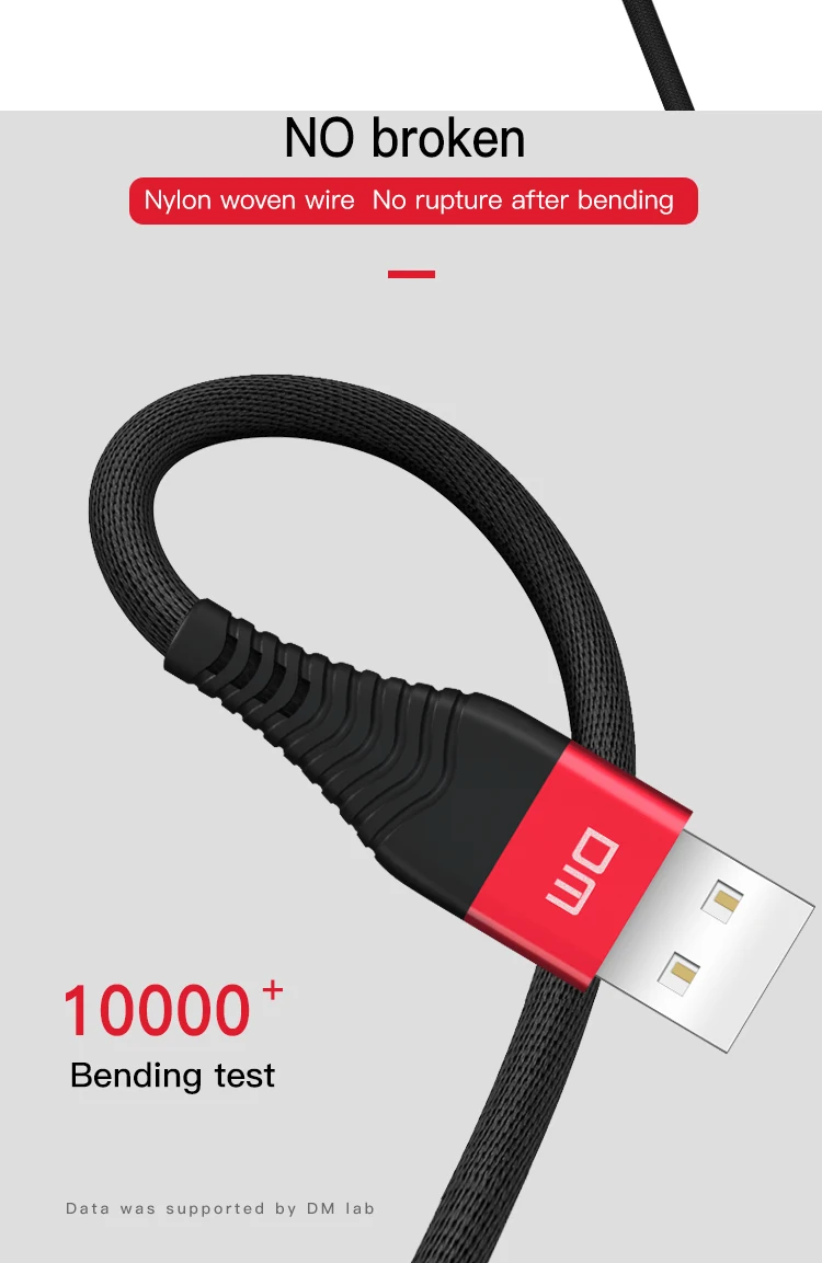 DM usb type C кабель для xiaomi redmi k20 pro USB C кабель для мобильного телефона Быстрая зарядка type C кабель для устройств usb type-C