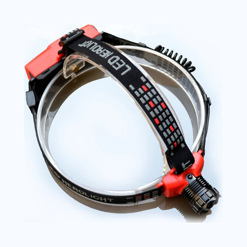 500lm Xml Q5 Concave And Convex Mirror Led Headlight 3 mode Zoom