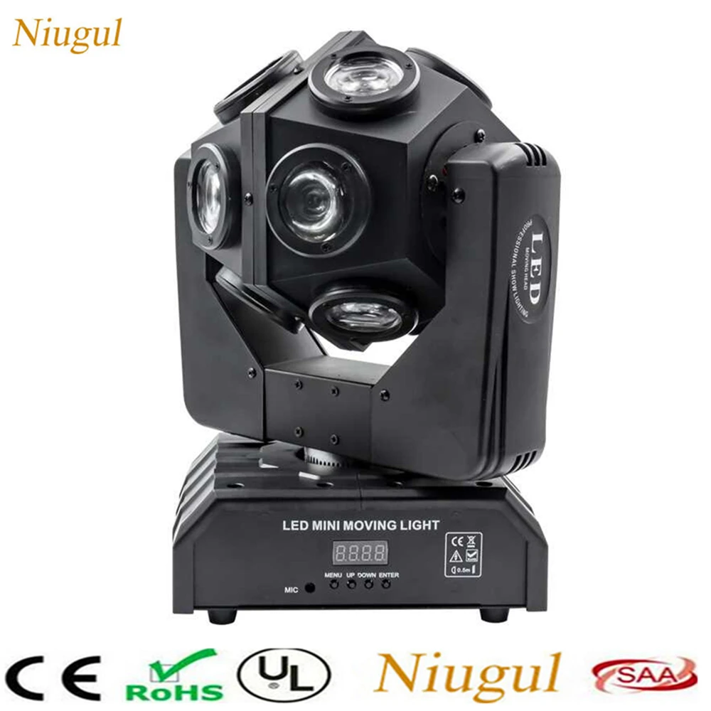 

12X10W RGBW 4in1 LED Beam Light DMX512 LED Football Moving Head Light Professional DJ/Bar/Show/Stage Lighting LED Stage Machie