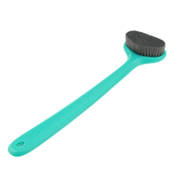 

Silicone Bath Back Scrubber Long Handle Shower Exfoliator Scrubber Green Dry Brushing and Shower Feature
