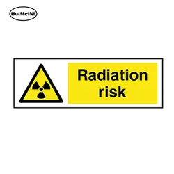 HotMeiNi стайлинга автомобилей Стикеры излучения риск Опасность Внимание для лабораторных виниловая наклейка двери Водонепроницаемый