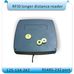 RFID считыватель/больше расстояние ISO11784/11785 RFID считыватель 10-80 см 125-134,2 кГц частота RS232-485 порт + 2 шт. карты