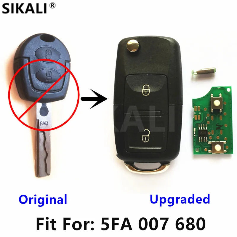 

Upgraded Flip Key for 5FA007680 ALHAMBRA/AROSA/CORDOBA/IBIZA/LEON/TOLEDO Car Remote Key
