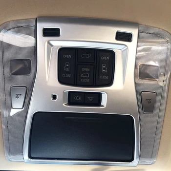 

For Toyota Alphard Vellfire 2015 2016 2017 ABS Matte Car Inner Roof Front Reading Light Room Top Lamp Cover Trim 2Pcs/Set