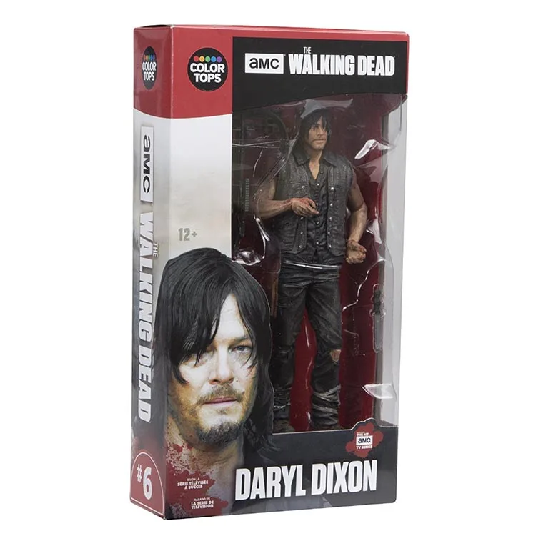 The Walking Dead ПВХ фигурка Рик Дэрил Неган Коллекционная модель игрушки с коробкой 17 см - Цвет: Daryl With Box