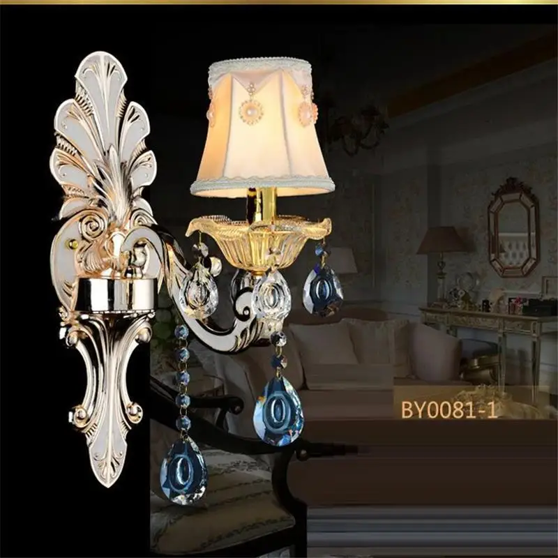 Зеркало для внутреннего освещения, декоративный светильник с кристаллами, светильник для спальни, настенный светильник - Цвет абажура: Version H
