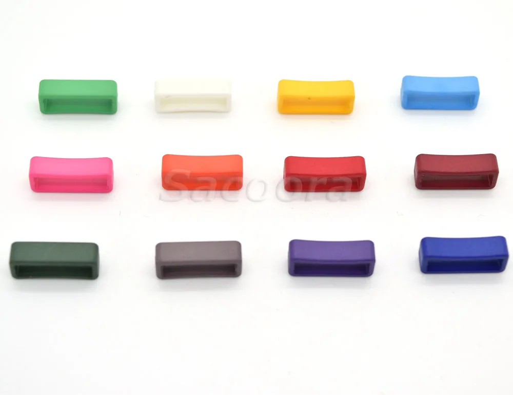 

12pcs/lot 3/4" Colorful Belt Loop Keeper Webbing Size 18mm for Dog Collar Harness Backpack Straps 12 Colors