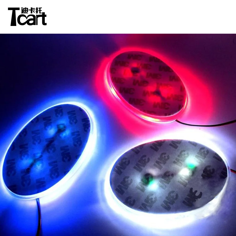 Tcart авто Led 14,5 см x 7,2 см Передняя Автомобильная Задняя эмблема лампа автомобильный значок Авто 4D светодиодный логотип светильник Автомобильный логотип для IX35 для hyundai для Tucson