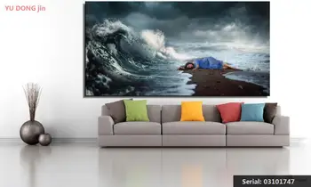 

Portrait Modern oil Painting Drawing art Spray Unframed Canvas handmade handmade children scarf wire figure kitchen03101747