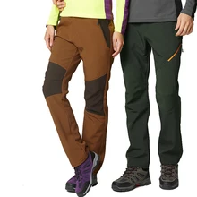 Открытый Зимний теплый Флис брюки спорт тактический скалолазание туризм брюки мужские водонепроницаемость и ветрозащитные штаны