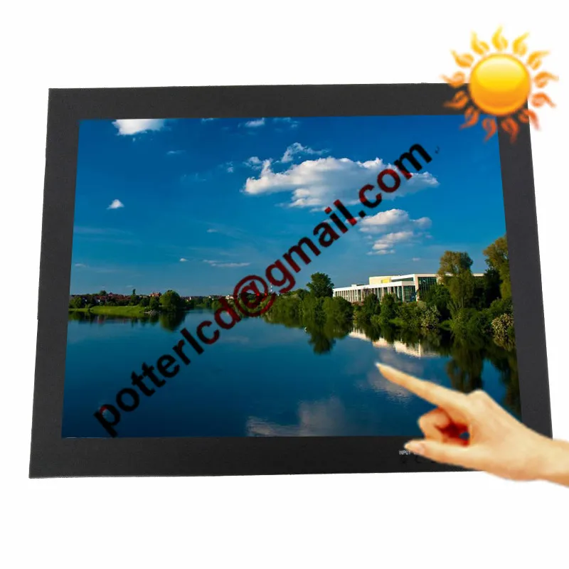 

Wall Mounted 12.1 Inch Sunlight Viewable Monitor , 1000nits High Brightness Screen