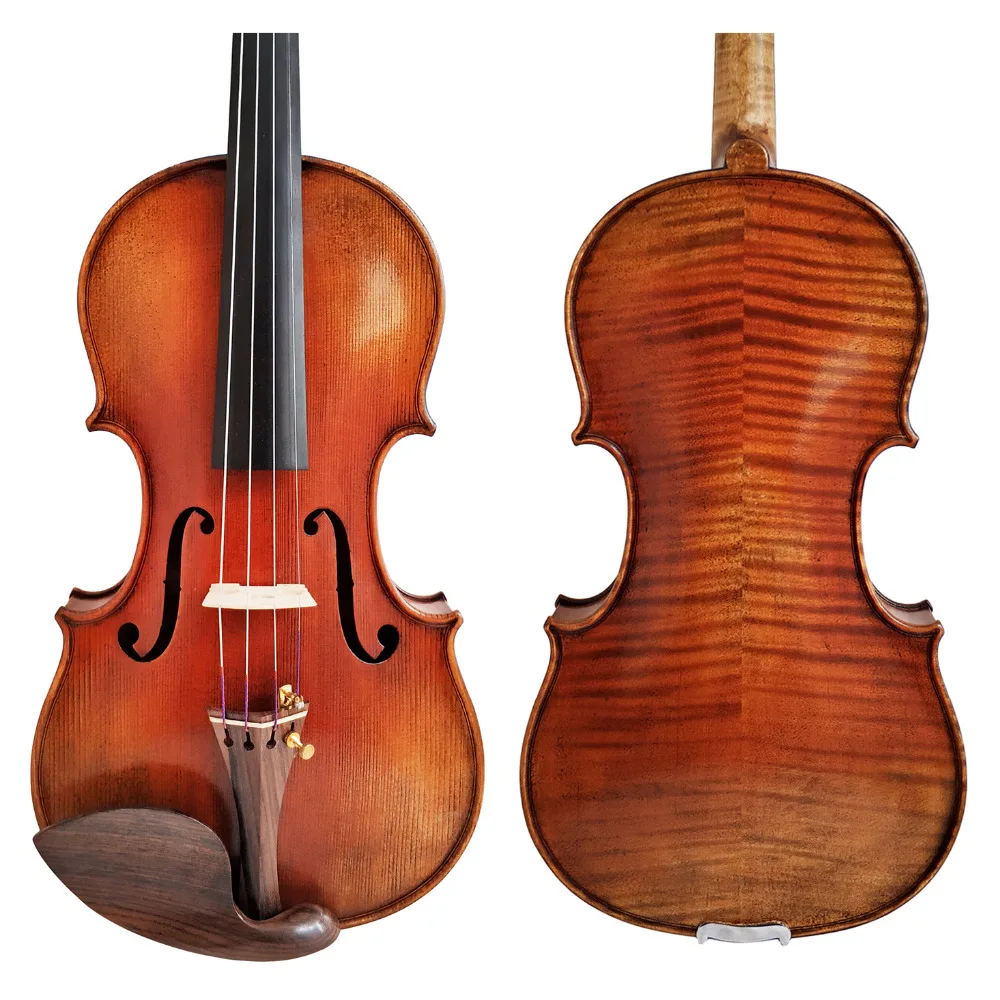 

Free Shipping Copy stradivarius 1716 100% Handmade Oil Varnish Violin FPVN04 + Foam Case and Carbon Fiber Bow