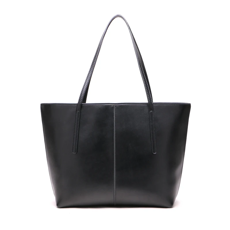 

Fashion new handbag one shoulder bag woman big bag simple true cow leather woman bag soft leather large capacity