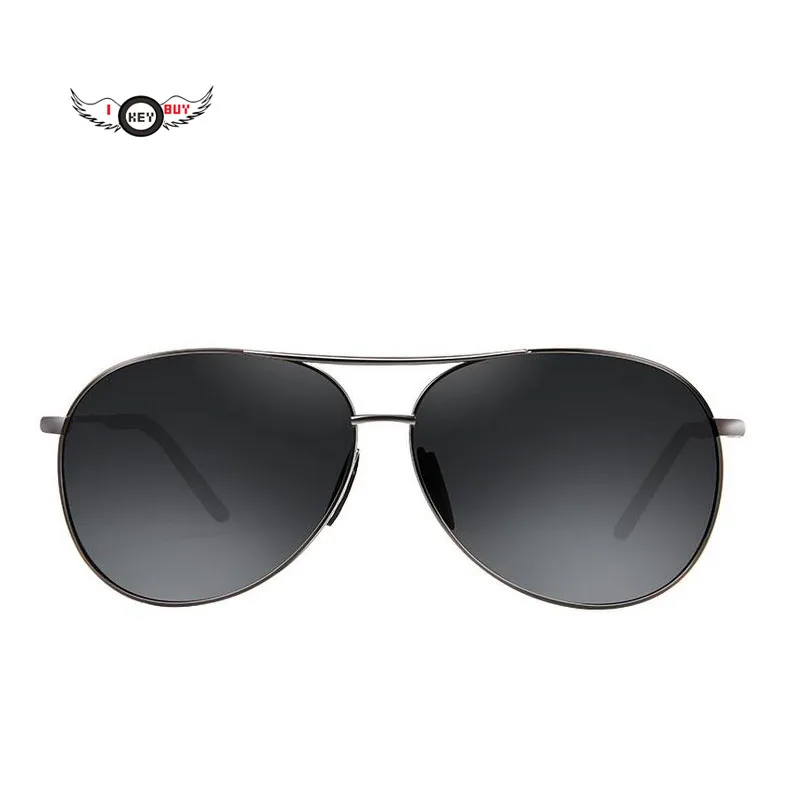 New Driver Goggles Polaroid Glasses Sunglasses For Men Thicken Hard TAC Lens To Block UV Light(Gold)