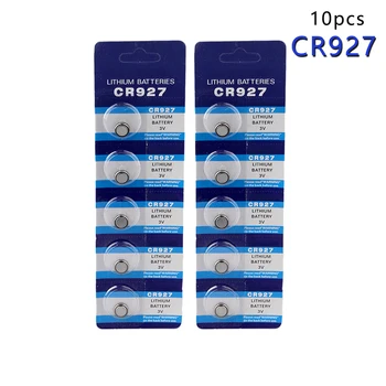 

Centechia High Quality 10 Pcs 3V Lithium Coin Cells Button Battery CR927 DL927 BR927 ECR927 5011LC 927