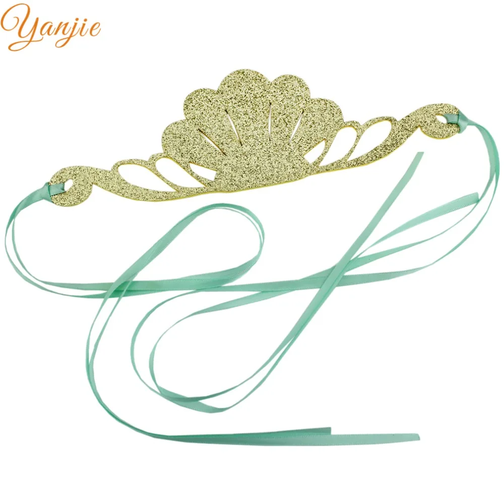 Girls Glitter Mermaid Headband For Kids Summer 2019 Shiny Shell Satin