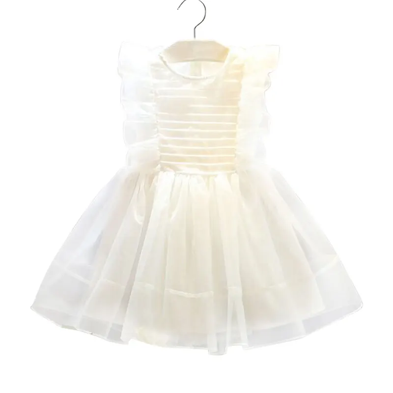

2019 girls' summer dress new sweet and lovely princess dress ruffled fairy dress