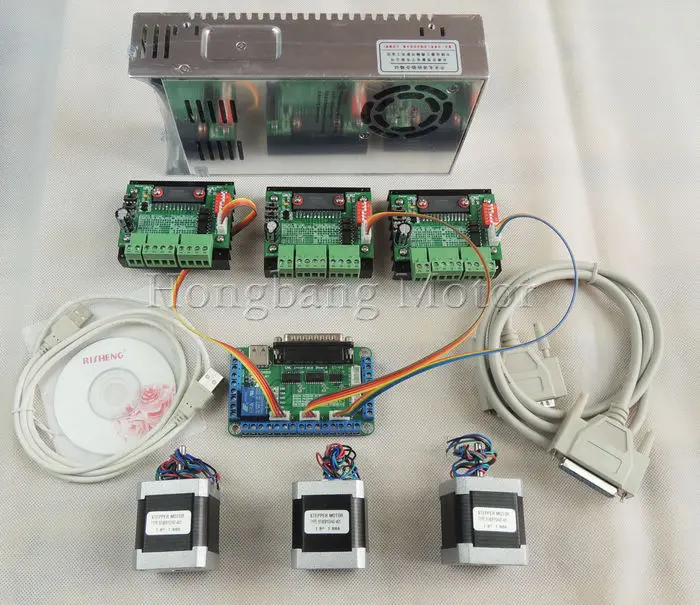 CNC Router mach3 3 Axis Kit, 3pcs TB6560 driver + 5 axis ... nema 14 wiring diagram 