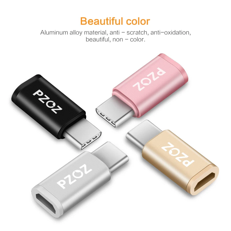 Адаптер PZOZ с Usb 3 1 Type C папа на Micro USB мама для синхронизации и зарядки адаптер c Samsung