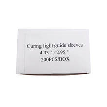 200 шт 1 мешок Стоматологические одноразовые материалы светодиодный пластиковый светильник отверждения направляющие Покрытие оболочки рукава