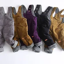 Новинка г.; зимний утепленный флисовый комбинезон для мальчиков; 1 шт.; Детский комбинезон; зимний комбинезон для мальчиков; детские штаны