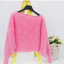 Натуральный норковый кашемировый свитер для женщин норки пальто с мехом kojah нерегулярные рукав «летучая мышь» пуловер свитер-накидка S51