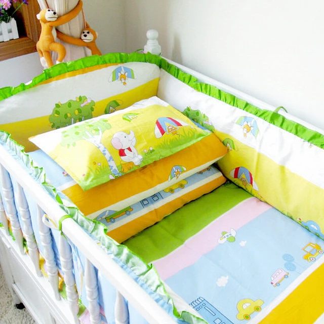 Multi Size Toddler Baby Cradle Bedding Crib Set Unisex Baby Bed