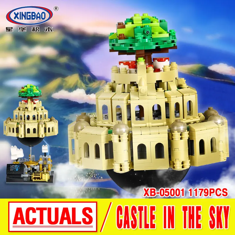 

XingBao 05001 Block 1179Pcs Genuine Creative MOC Series The City in The Sky Set Educational Building Blocks Bricks Model